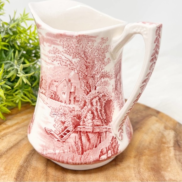 Tintern Alfred Meakin Red Small Pitcher/Creamer 5.5 - Picture 3 of 6